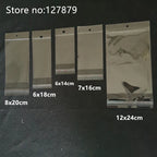 Clear Self-Adhesive Cellophane Bags – Hanging Plastic Pouches for Candy Cookies