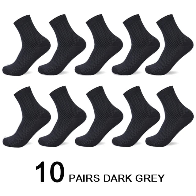 Bamboo Fiber Compression Socks – Men's Business Casual Dress for Comfort