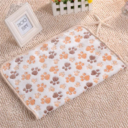 Fleece Pet Bed Blanket – Soft Warm Mat for Small to Large Dogs and Cats