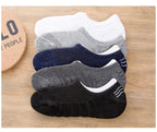 Cotton Anti-Slip Boat Socks – Breathable Athletic Footwear for Men Size 41-45