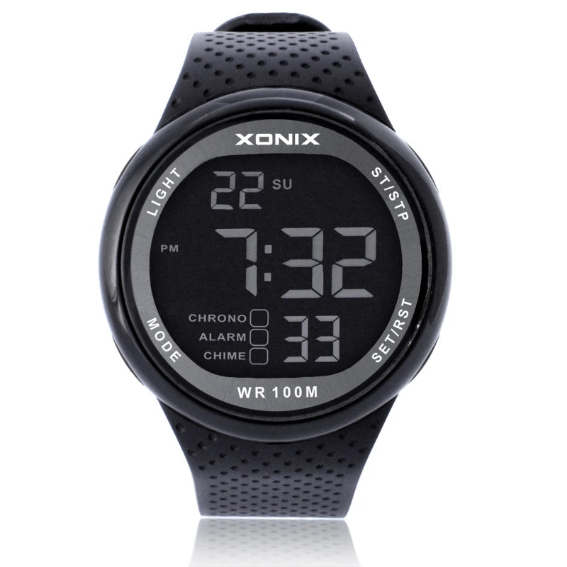 XONIX Digital Sports Watch – Waterproof 100m for Swimming and Outdoor Diving