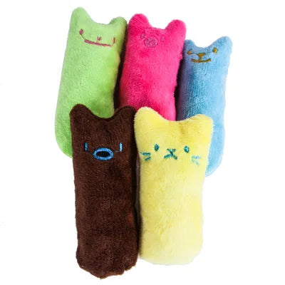 Interactive Catnip Plush Toy – Vocal Chewing Teether for Kitten Play