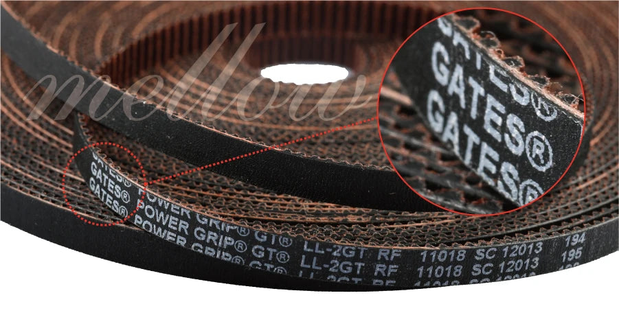 GT2 Synchronous Timing Belt – Wear Resistant for 3D Printers