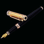 Noble Sapphire Fountain Pen – Iridium Medium Nib for Business Writing