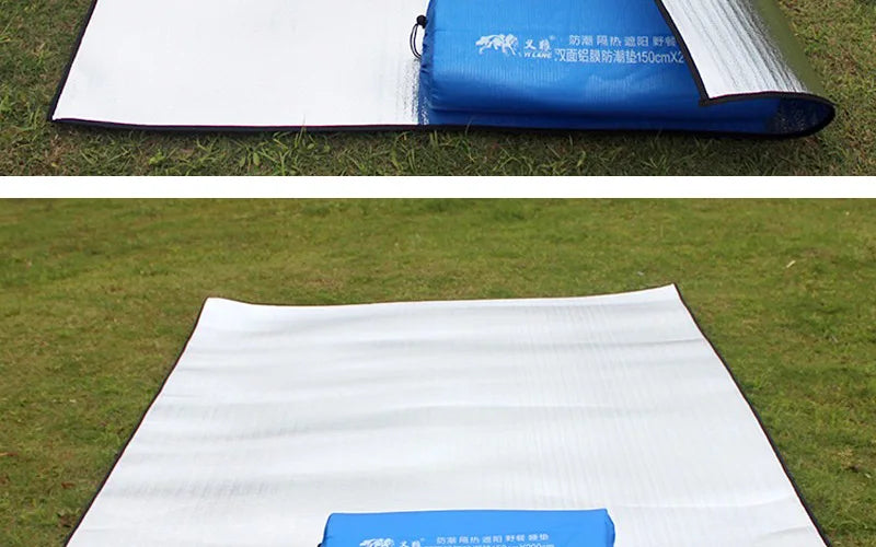 Aluminum Foil Picnic Mat – Moisture-proof Camping Pad for Outdoor Hiking