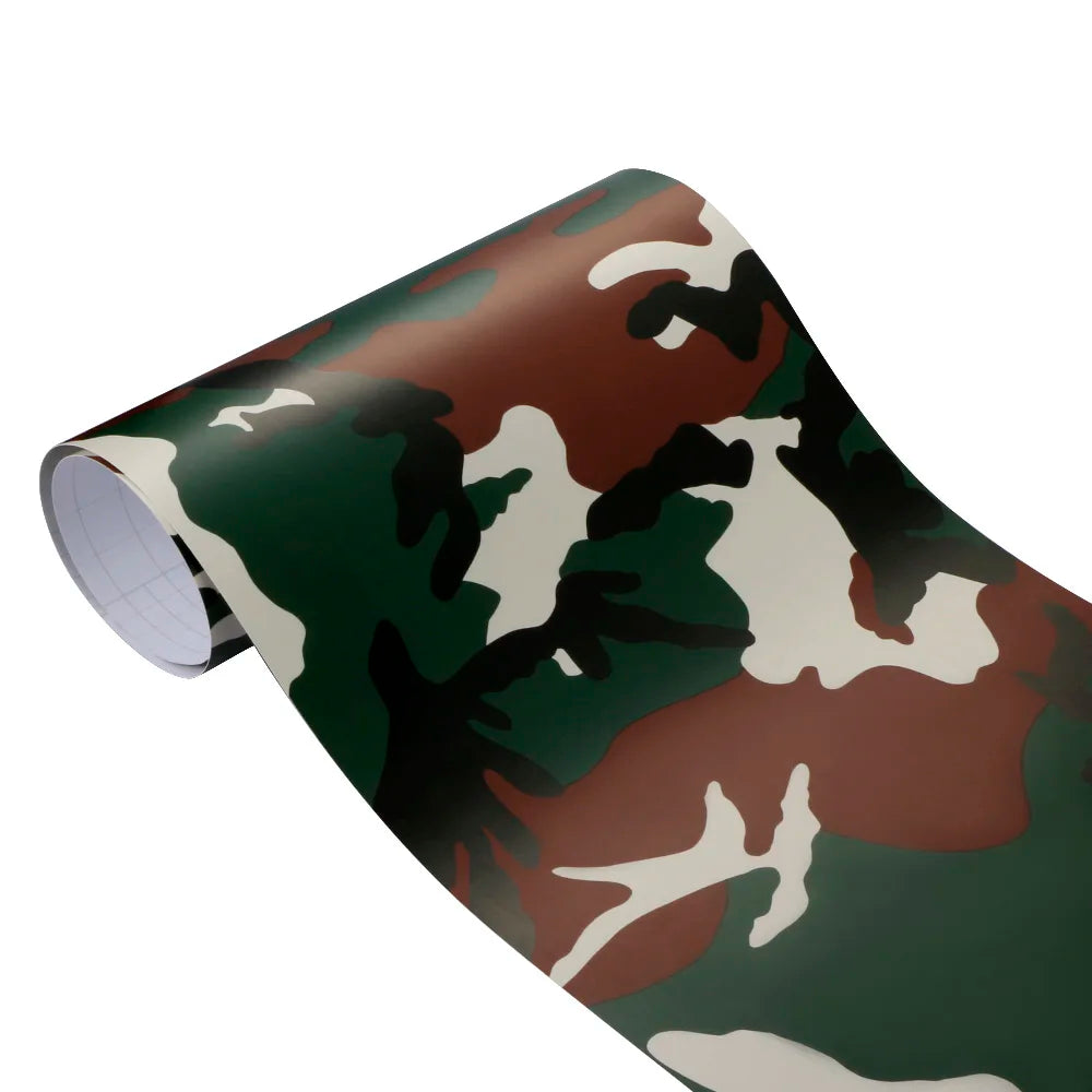 Digital Woodland Camo Vinyl Film – 100cm Adhesive Wrap for Car Styling