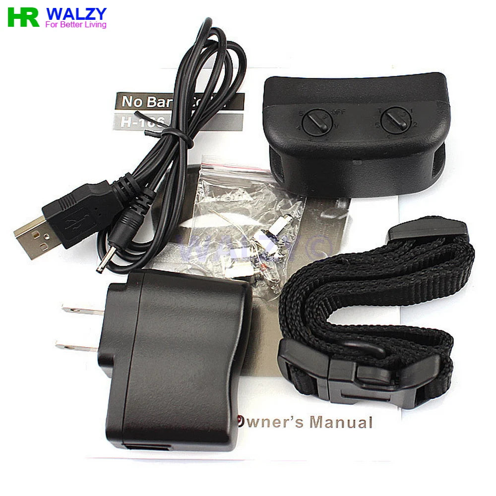 Waterproof Bark Training Collar – Adjustable Sensitivity for Dog Obedience