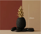 Gold Pineapple Statue – Nordic Metal Art for Modern Home Living Room Decor
