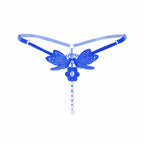 Lace G-String Thong – Pearl Back Bow Details for Sexy Lingerie
