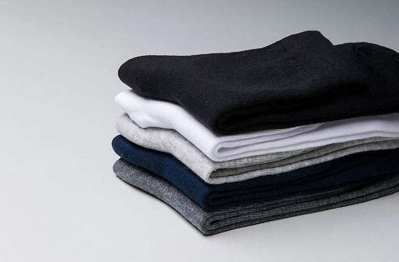 Cotton Blend Business Socks – Soft Breathable Footwear for Men Size 6.5-14