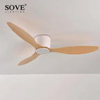Modern DC Motor Ceiling Fan – Low Profile Minimalist for Home Decor