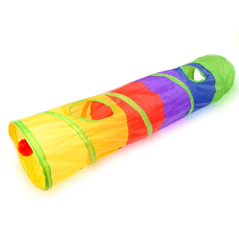 Collapsible Cat Tunnel – Interactive Pet Play Tube for Indoor Exercise