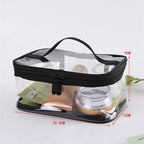 Transparent PVC Cosmetic Bag – Waterproof Makeup Organizer for Travel Toiletries