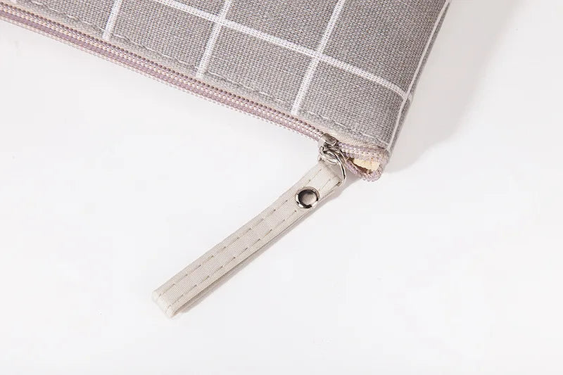 Canvas Small Cosmetic Bag – Portable Makeup Organizer for Travel