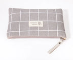 Canvas Small Cosmetic Bag – Portable Makeup Organizer for Travel