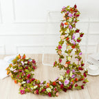 Artificial Rose Rattan Vine – 250CM Floral Garland for Wedding Home Decor