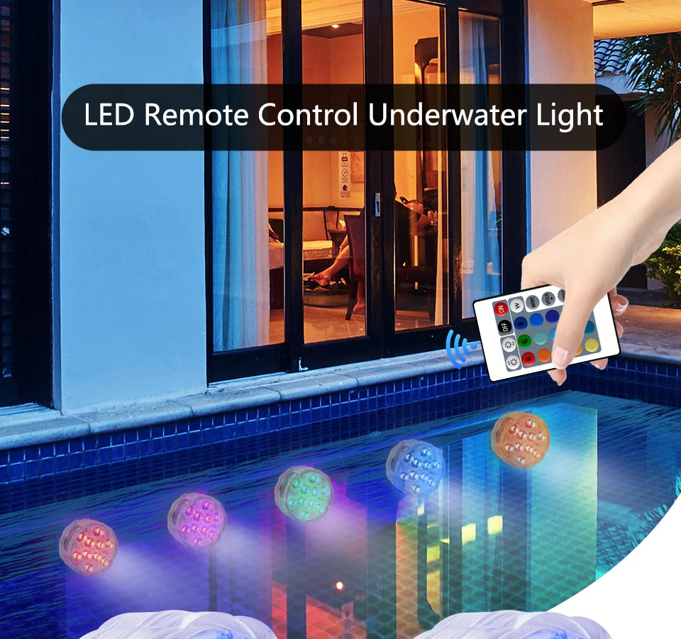 RGB Underwater LED Light – Remote Controlled Lamp for Swimming Pools and Aquariums