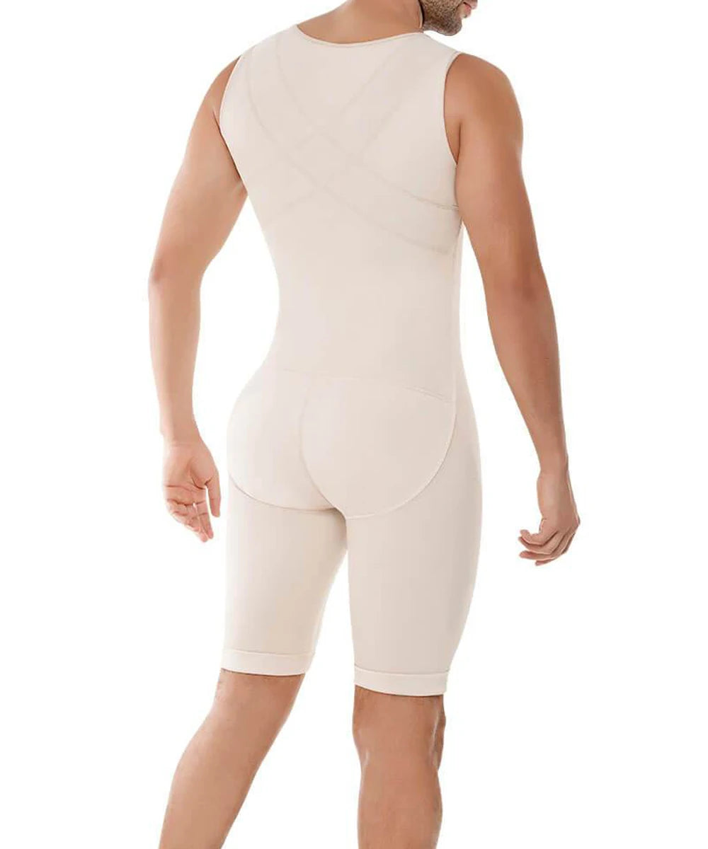 Men's Compression Bodysuit – Tummy Control Shapewear for Slimming and Workout