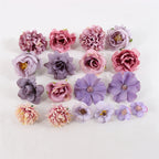 Artificial Flower Heads – Silk Craft Supplies for Wedding Home Decoration