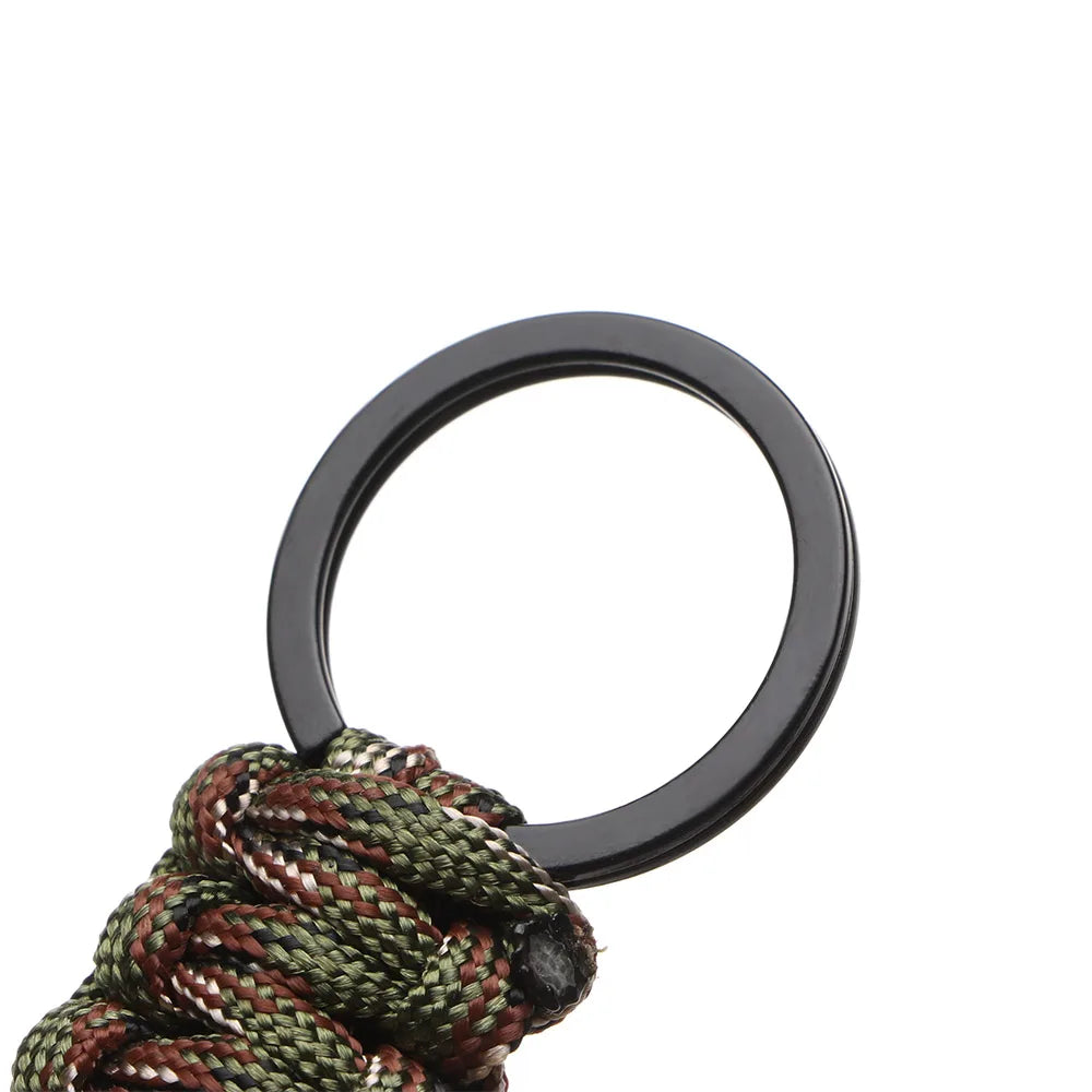 Paracord Survival Keychain – Military Carabiner for Outdoor Camping Gear