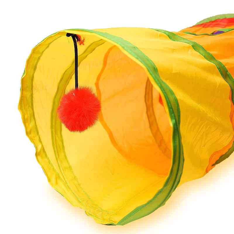 Collapsible Cat Tunnel – Interactive Pet Play Tube for Indoor Exercise