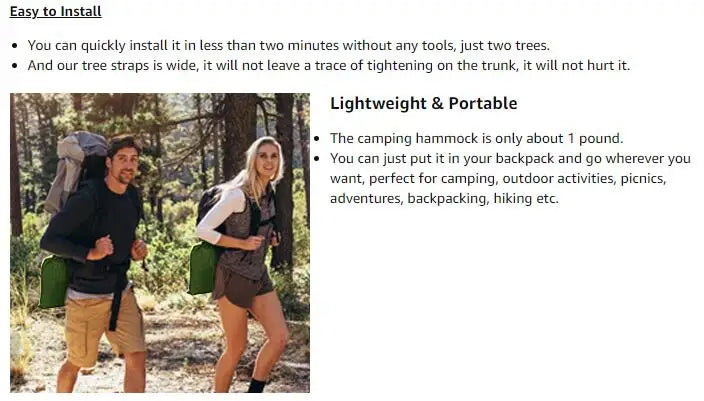 Portable Parachute Hammock – Mosquito Net for Outdoor Camping and Hiking