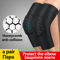 Honeycomb Compression Elbow Pads – Protective Arm Sleeves for Basketball