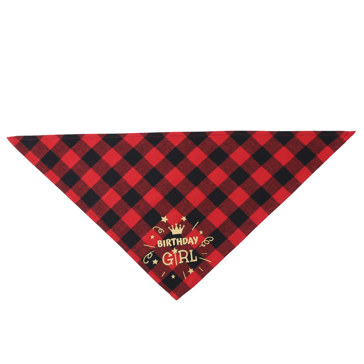 Cotton Triangle Pet Bandana – Adjustable Scarf Collar for Dogs and Cats