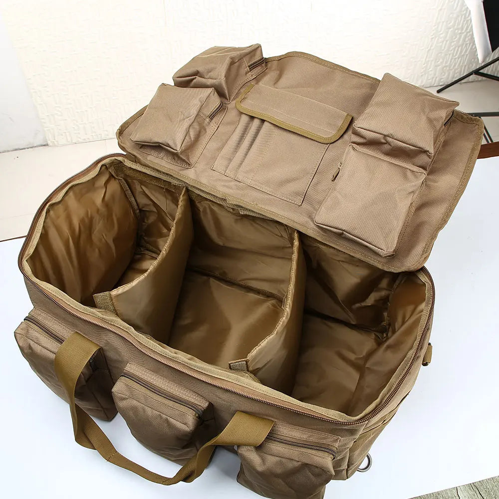 55L Tactical Duffel Backpack – Large Men's Bag for Hiking Travel and Gym