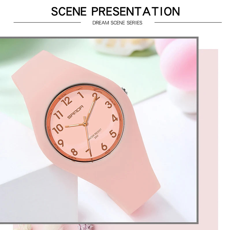 Ultra-thin Quartz Women's Watch – Minimalist Luxury Waterproof Wristwatch