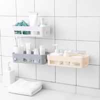 Adhesive Corner Shower Shelf – Wall Mounted Storage for Bathroom and Kitchen