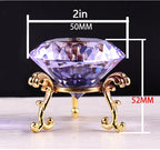 Clear Crystal Diamond Ornament – Glass Home Decor for Wedding and Gifts