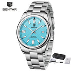 Stainless Steel Mechanical Watch – 10Bar Waterproof for Diving and Sports