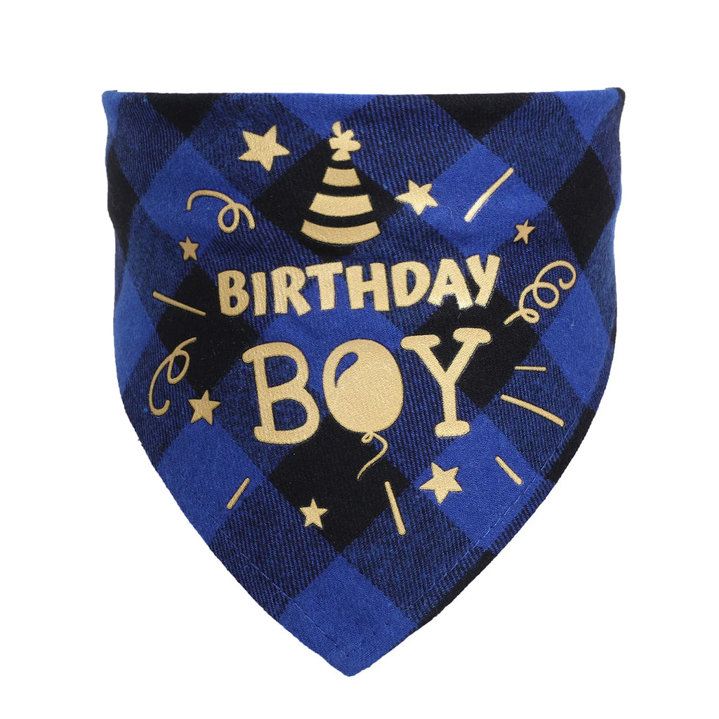 Cotton Triangle Pet Bandana – Adjustable Scarf Collar for Dogs and Cats