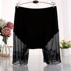 Plus Size Anti-Chafe Shorts – Seamless Lace Underskirt for Summer Comfort