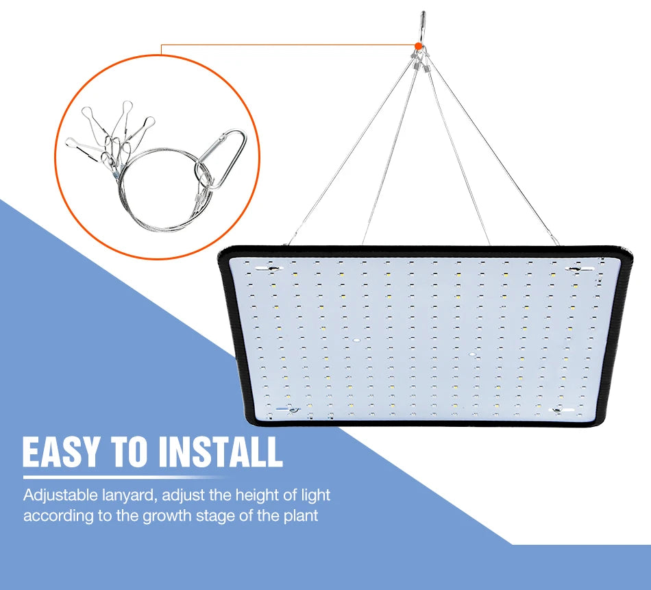 Full Spectrum LED Grow Light – Quantum Board for Indoor Plant Hydroponics