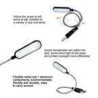 Portable 4 LED Book Lamp – USB Rechargeable Light for Reading and Travel