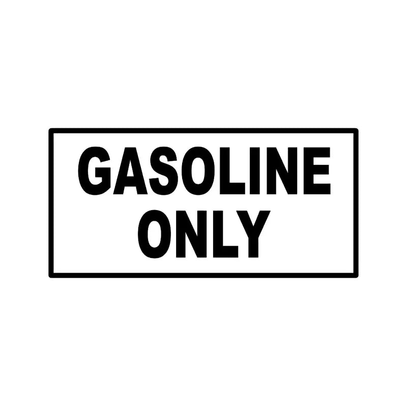 Gasoline Only Fuel Vinyl Decal – Automotive Exterior Sticker for Cars