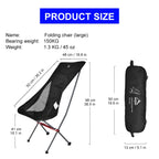 Folding Camping Chair – Portable Outdoor Seat for Fishing and Beach Travel