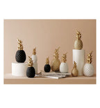 Gold Pineapple Statue – Nordic Metal Art for Modern Home Living Room Decor