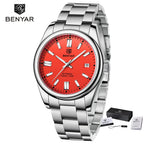 Stainless Steel Mechanical Watch – 10Bar Waterproof for Diving and Sports