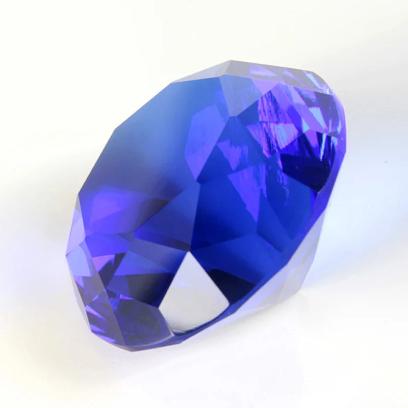 Clear Crystal Diamond Ornament – Glass Home Decor for Wedding and Gifts