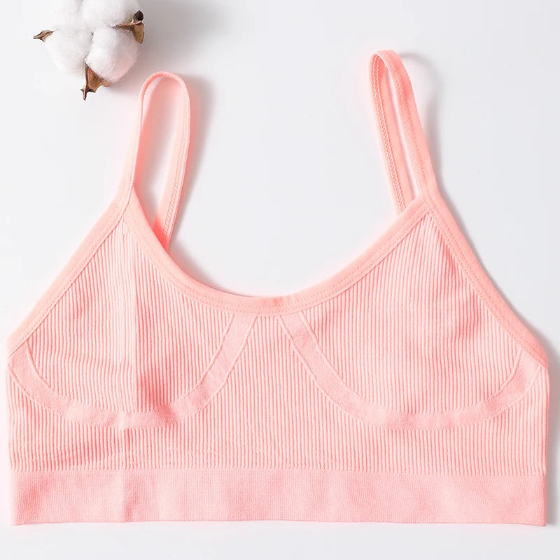 Seamless Push Up Bra – Soft Low Back Crop Top for Everyday Comfort