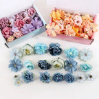 Artificial Flower Heads – Silk Craft Supplies for Wedding Home Decoration
