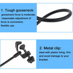 Double Layer Pop Filter – Flexible Mic Wind Screen for Studio Recording