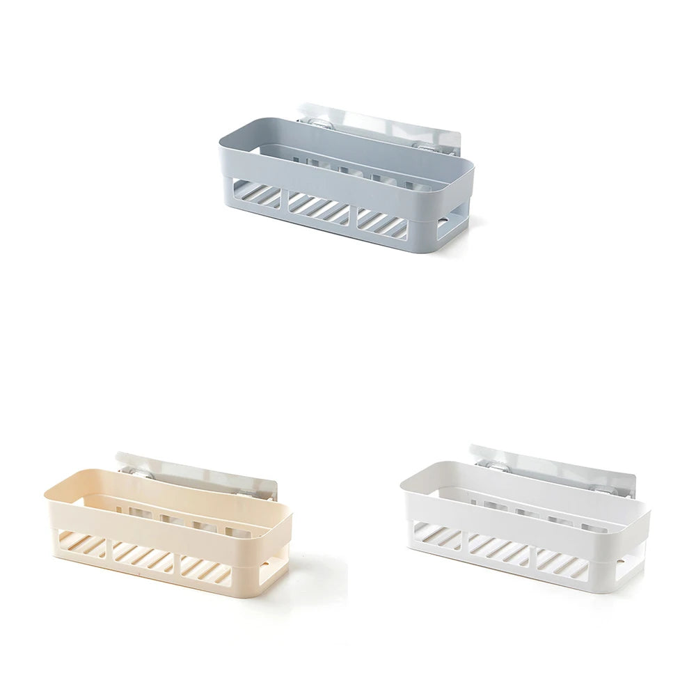 Adhesive Corner Shower Shelf – Wall Mounted Storage for Bathroom and Kitchen