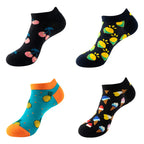 Avocado Cotton Boat Socks – Funny Fruit Pattern for Men and Women