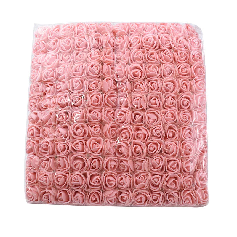 Artificial PE Rose Flowers – UV Resistant Decor for Wedding and DIY Crafts
