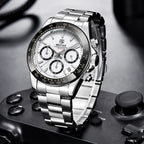 BENYAR Stainless Steel Chronograph Watch – Luxury Quartz for Men