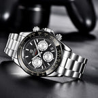 BENYAR Stainless Steel Chronograph Watch – Luxury Quartz for Men